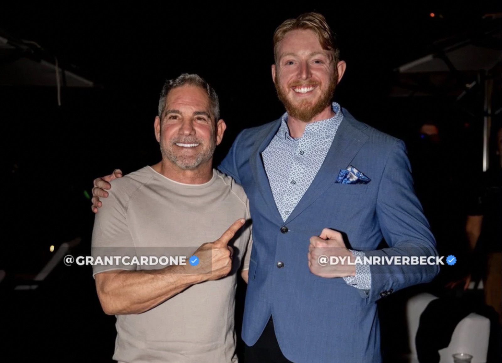 Dylan River Beck with Grant Cardone at his personal Miami residence